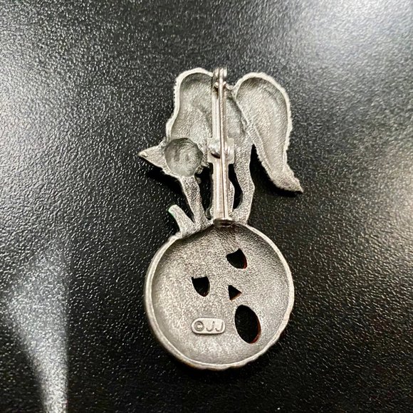 Bundle 3 Halloween Holiday Rhinestone Metal Cats 3D Pins Brooches 2,5" - Picture 3 of 8